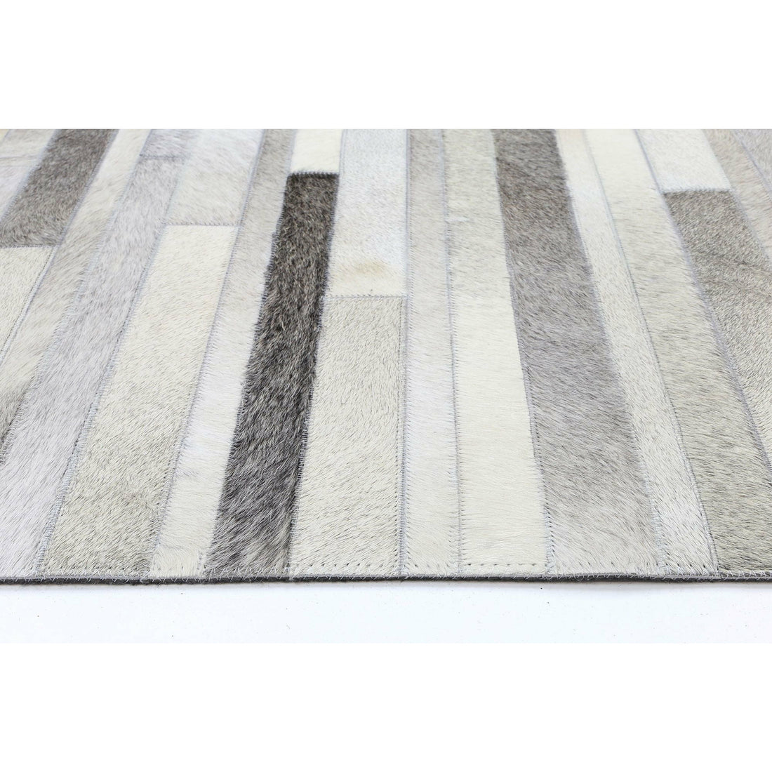 Sky Leather Cowhide Bricks Rug 160x230 cm