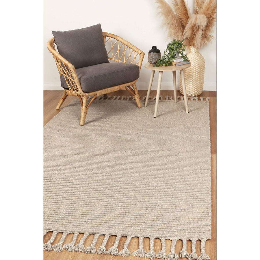 Leilani Modern Wool Ash Rug 160x230cm