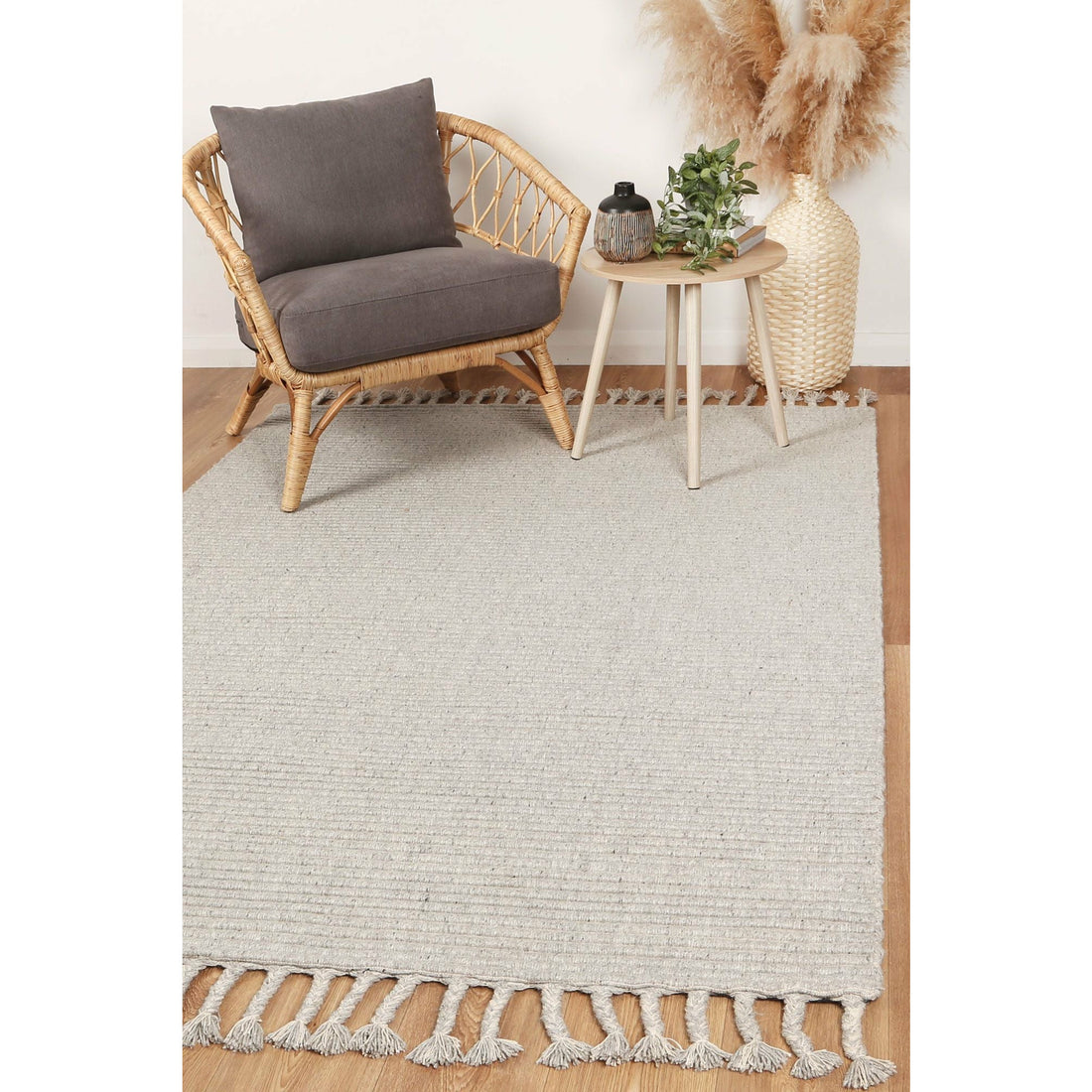 Leilani Modern Wool Grey Rug 160x230cm