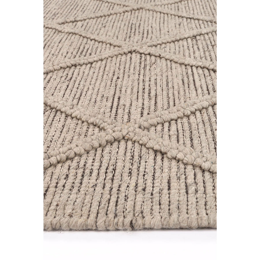 Leilani Diamond Braided Ash Rug 160x230cm