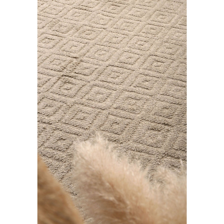 Leilani Plush Diamond Ash Rug 160x230cm