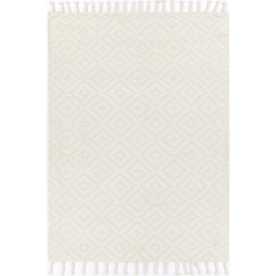 Leilani Plush Diamond Cream Rug 160x230cm