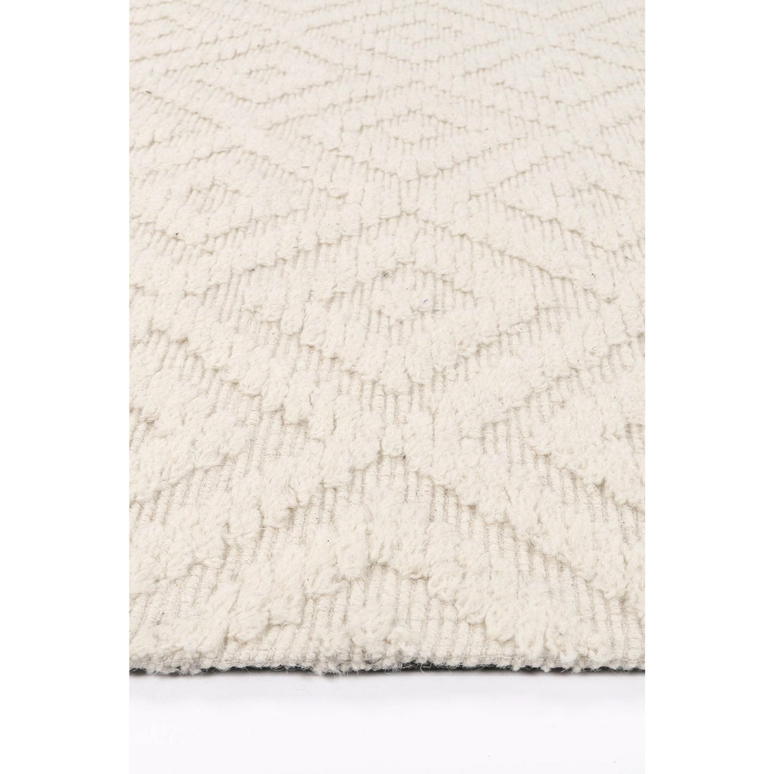 Leilani Plush Diamond Cream Rug 160x230cm