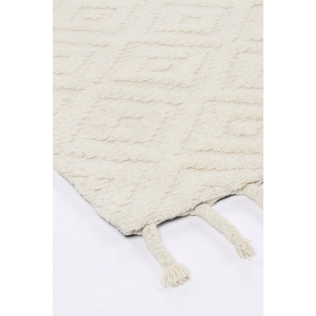 Leilani Plush Diamond Cream Rug 160x230cm