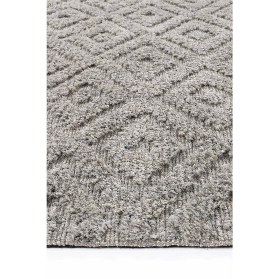 Leilani Plush Diamond Grey Rug 160x230cm