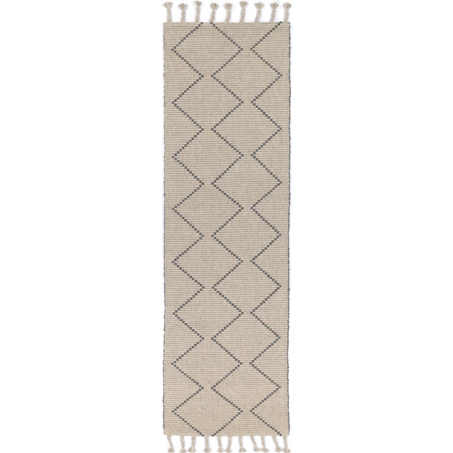 Leilani Diamond Tassel Ash Rug 300x400cm