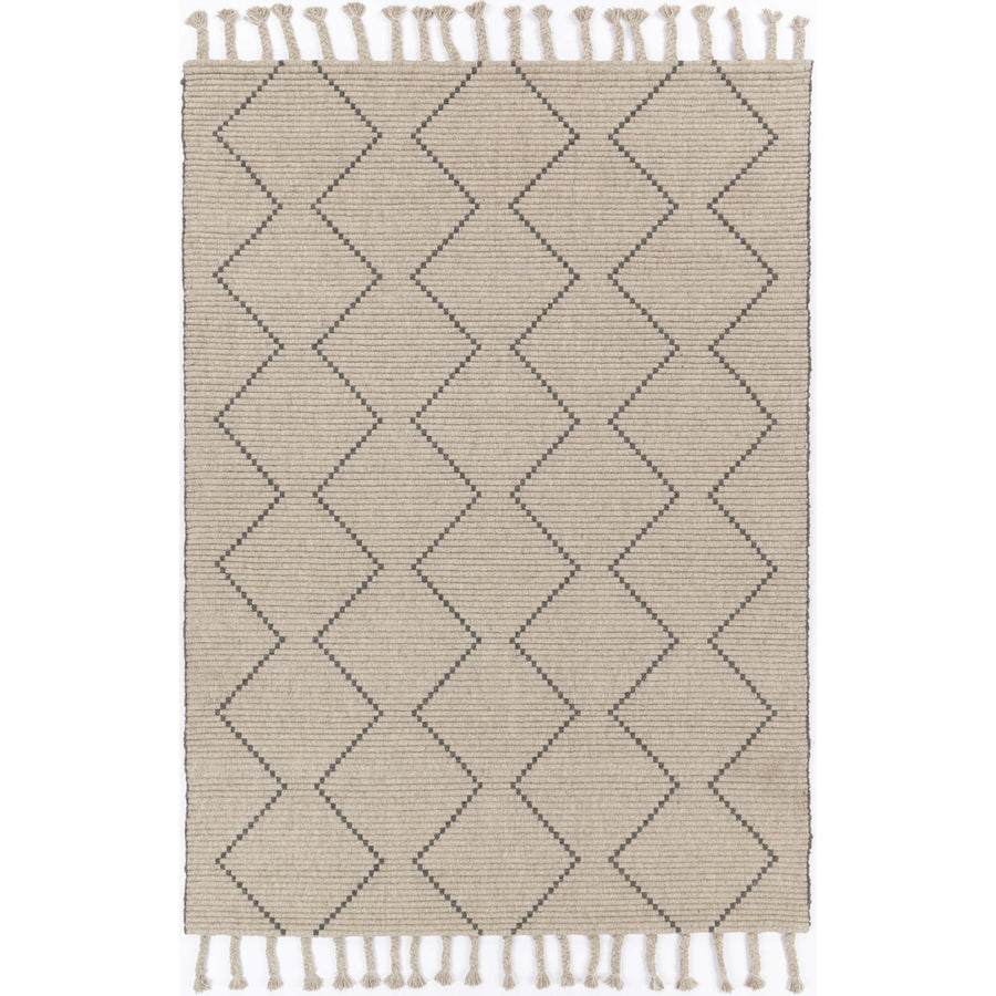 Leilani Diamond Tassel Ash Rug 300x400cm