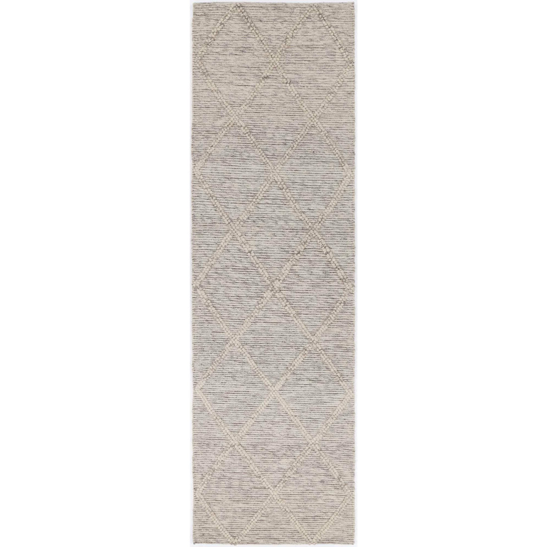 Leilani Diamond Braided Ash Rug 80x300cm