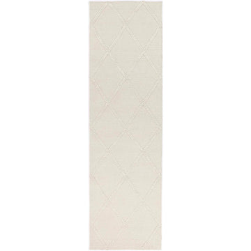 Leilani Diamond Braided Cream Rug 80x300cm