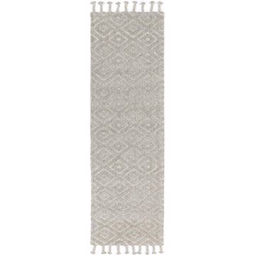 Leilani Plush Diamond Grey Rug 80x300cm