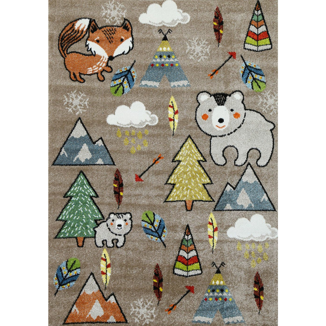 Nova Kids Beige Adventure Rug 120x170 cm