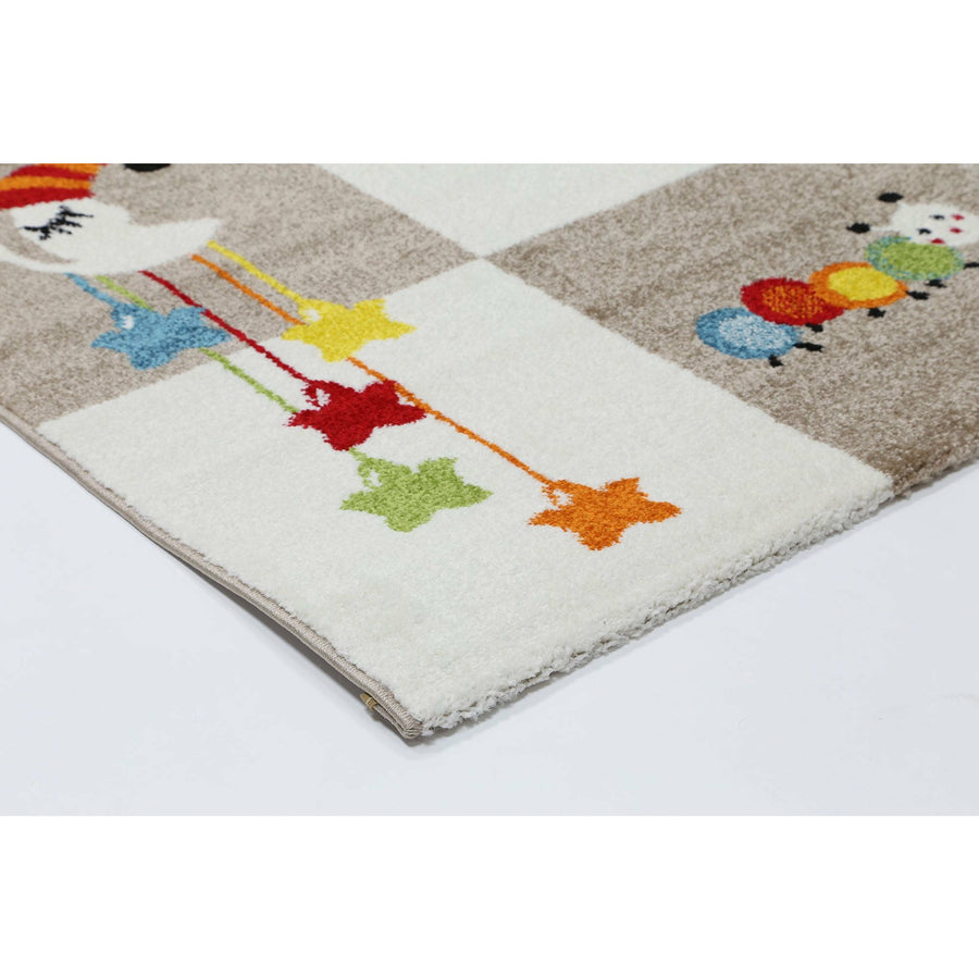 Nova Kids Beige Boxy Rug 120x170 cm