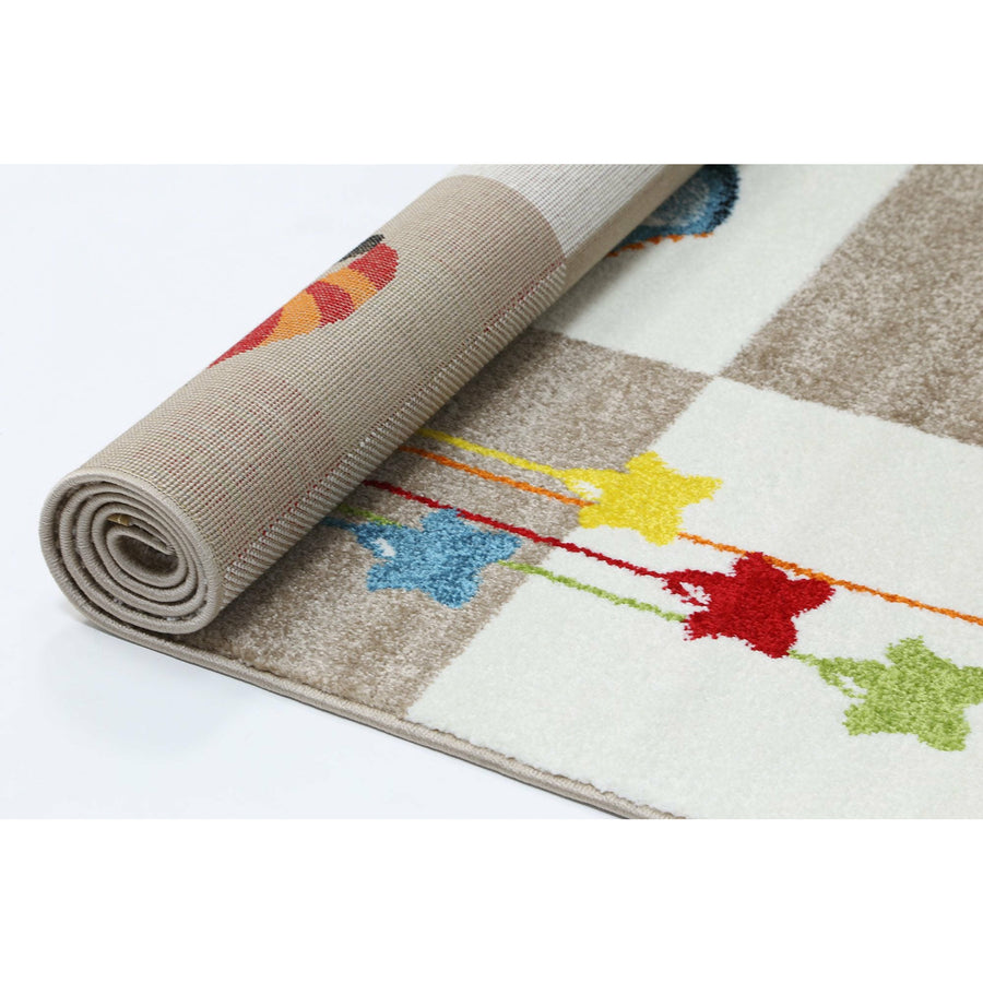 Nova Kids Beige Boxy Rug 120x170 cm