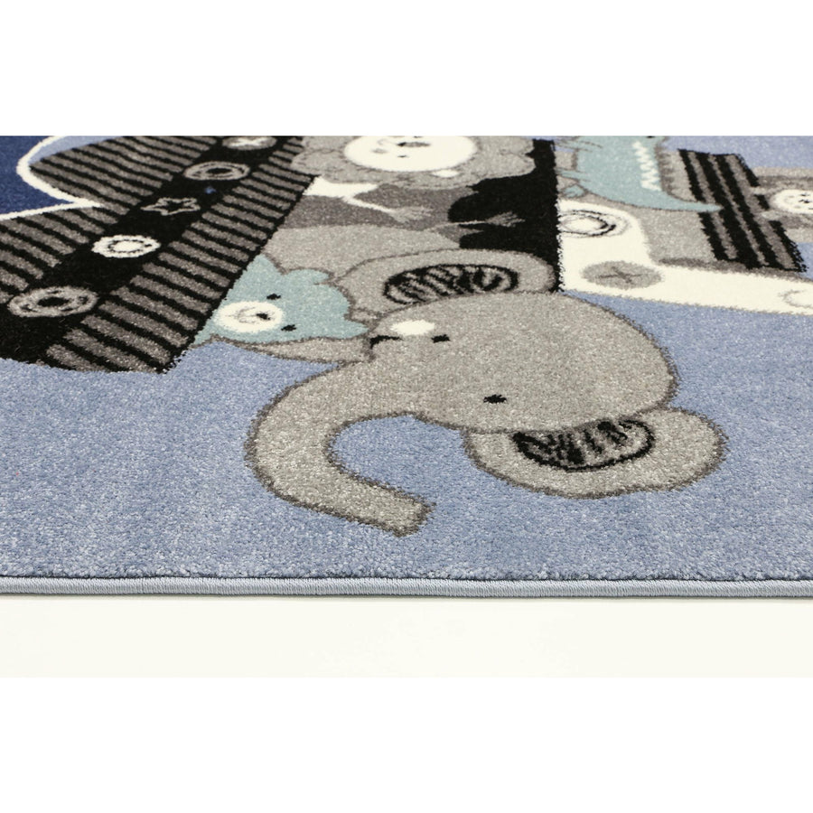 Nova Kids Blue Animal Arc Rug 120x170 cm