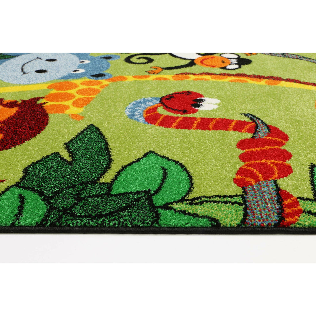 Nova Kids Green Jungle Animal Rug 120x170 cm