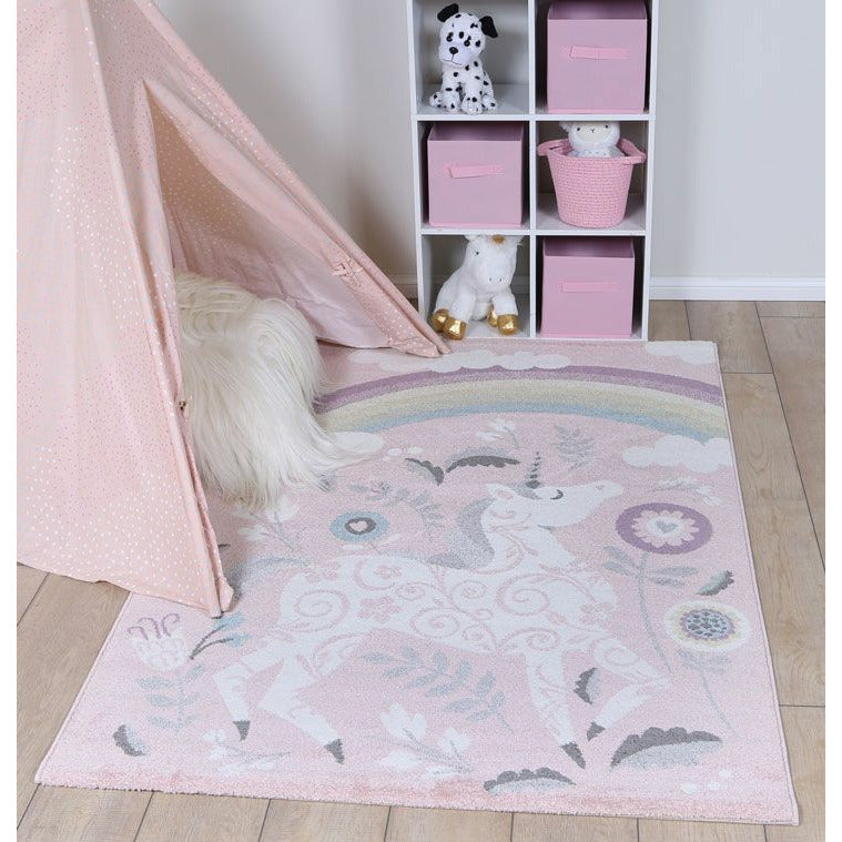 Nova Kids Pink Unicorn Rug 120x170 cm