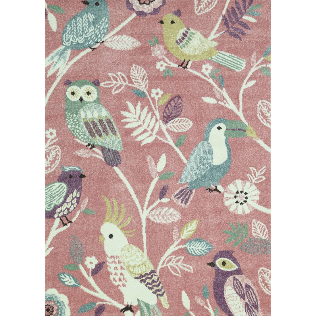 Nova Kids Pink Pastel Bird Rug 160x230 cm