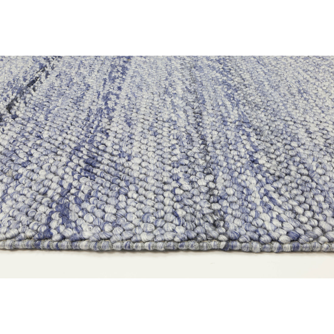 Zayna Loopy Blue Wool Blend Rug 160x230cm