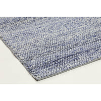 Zayna Loopy Blue Wool Blend Rug 160x230cm