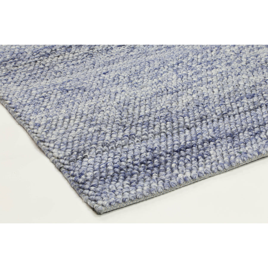 Zayna Loopy Blue Wool Blend Rug 200x290cm