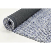 Zayna Loopy Blue Wool Blend Rug 200x290cm