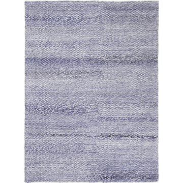 Zayna Loopy Blue Wool Blend Rug 240x330cm