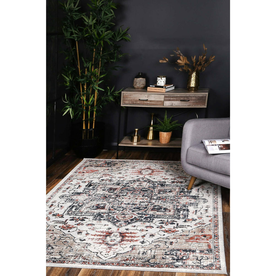 Talulla Oriental Light Grey Rug 160x220cm