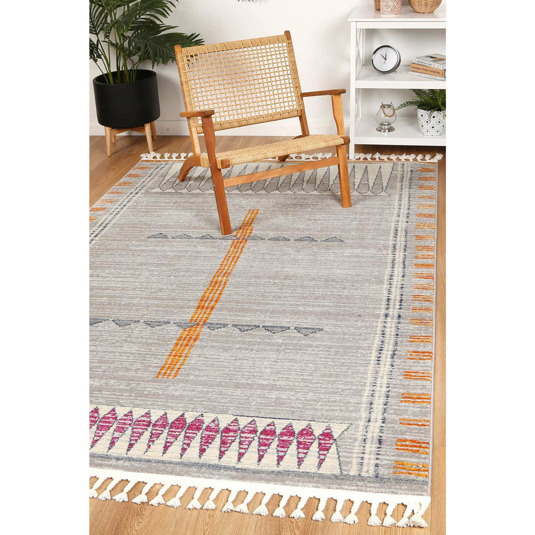 Pasto Tribal Grey Rug 160x230cm