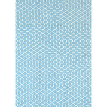 Illusion Blue Natural Cotton Rug 160x230