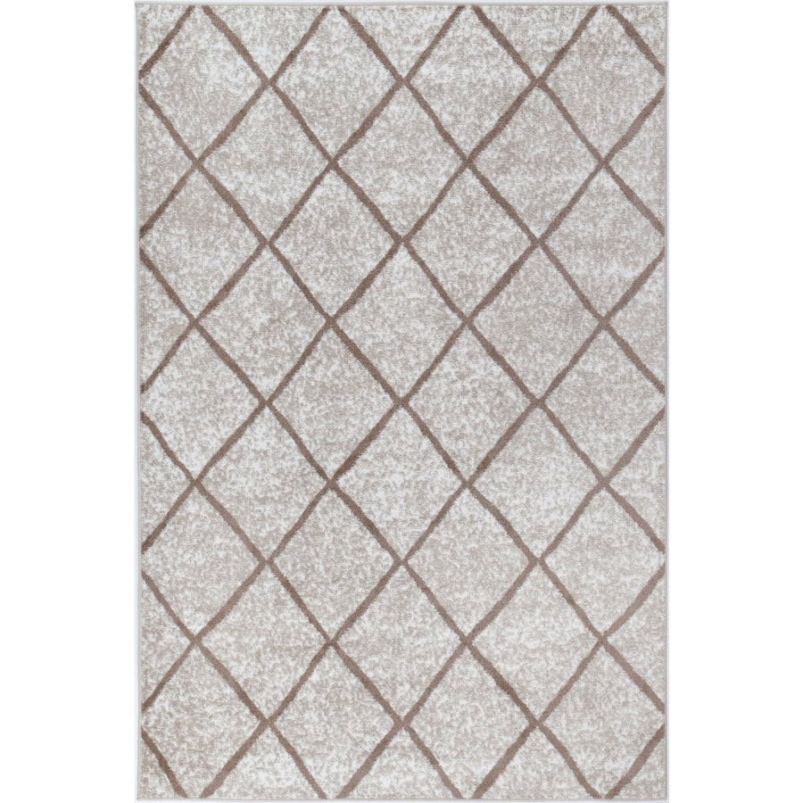 Windjana Diamond Latte Rug 160x230cm