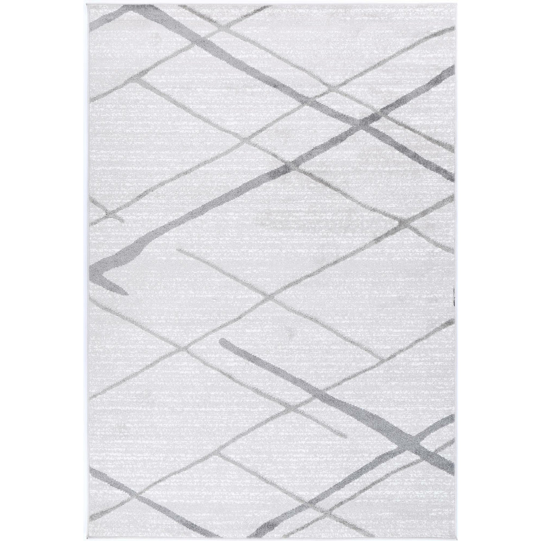 Windjana Abstract Stripe Silver Rug 160x230cm