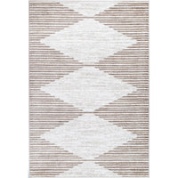 Windjana Abstract Diamond Latte Rug 160x230cm