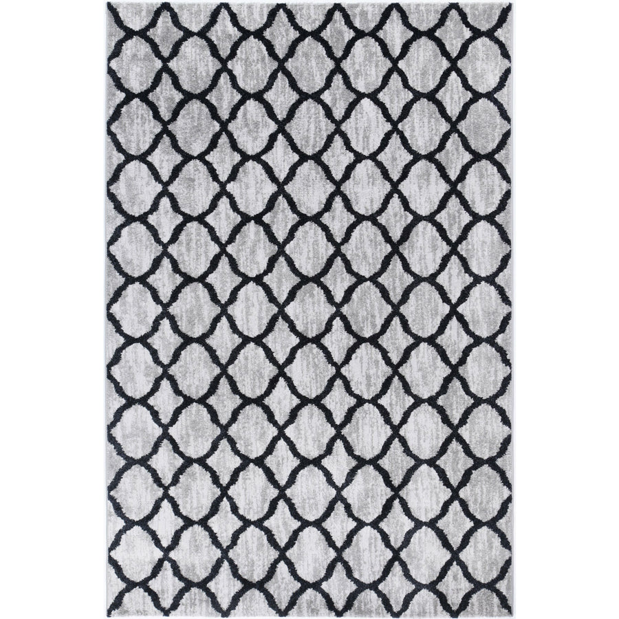 Windjana Lattice Charcoal Rug 160x230cm