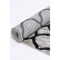 Windjana Lattice Charcoal Rug 160x230cm