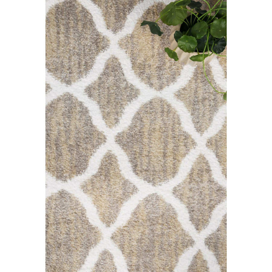 Windjana Lattice Latte Rug 160x230cm