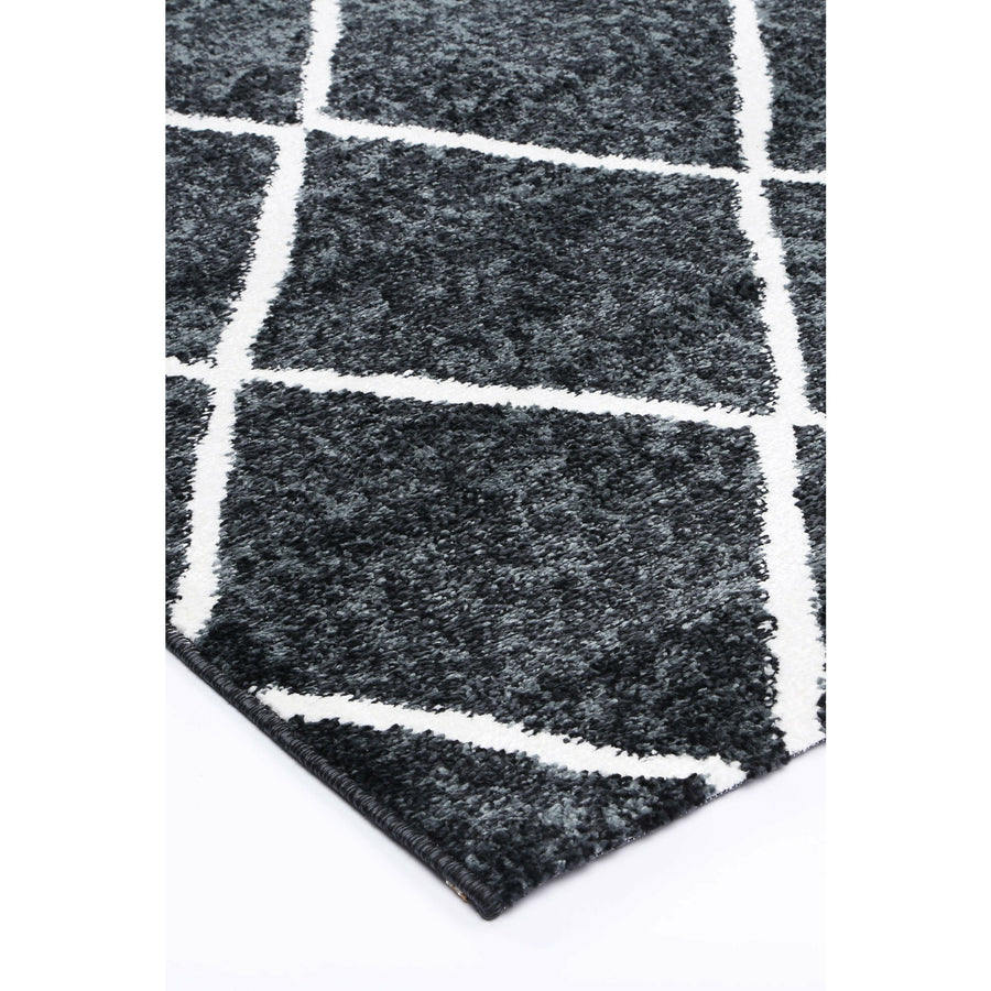 Windjana Diamond Charcoal Rug 200x290cm