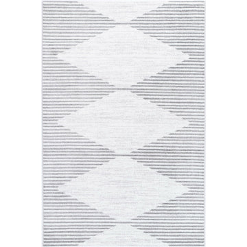 Windjana Abstract Diamond Silver Rug 200x290cm