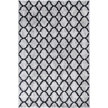 Windjana Lattice Charcoal Rug 200x290cm