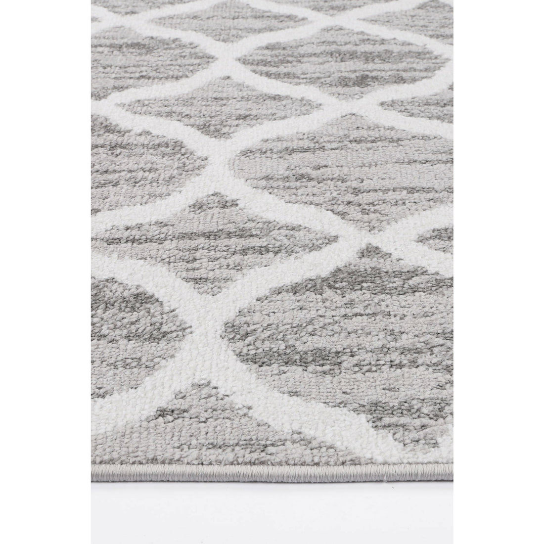 Windjana Lattice Silver Rug 200x290cm