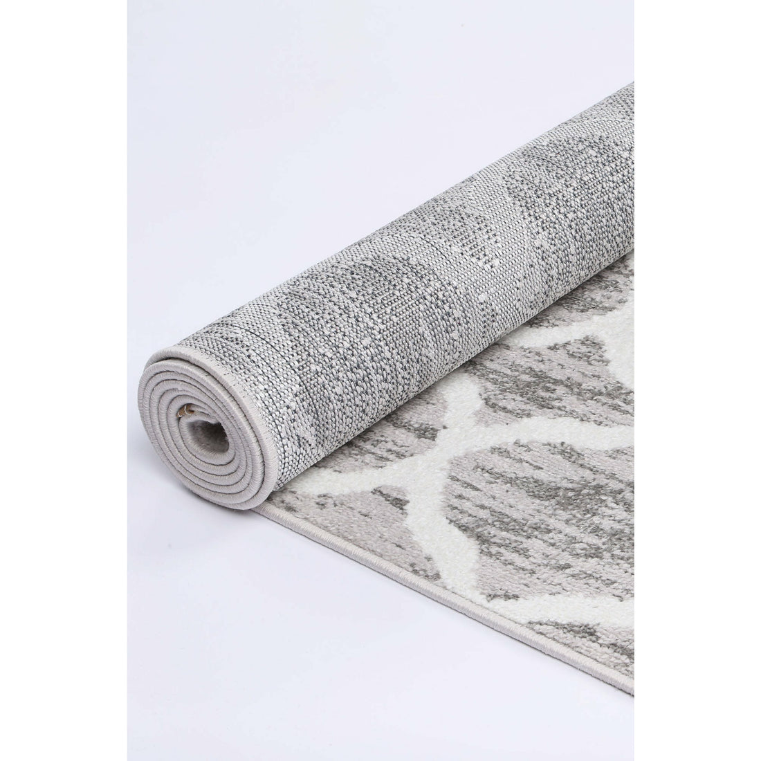 Windjana Lattice Silver Rug 200x290cm