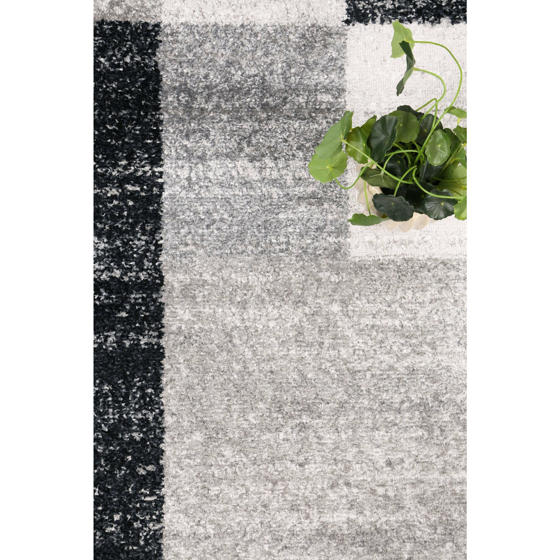 Windjana Abstract Geometric Grey Rug 200x290cm