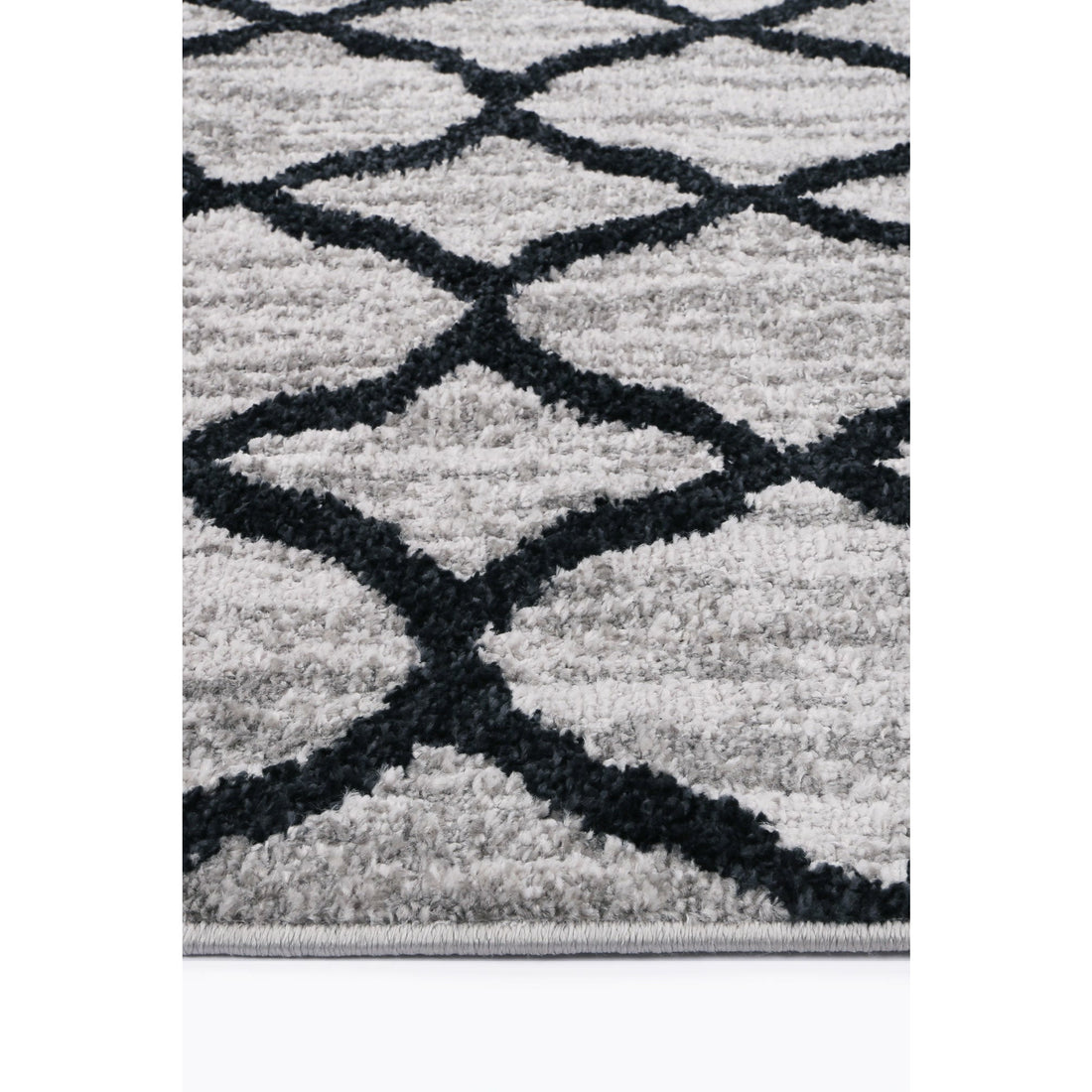 Windjana Lattice Charcoal Rug 240x330cm