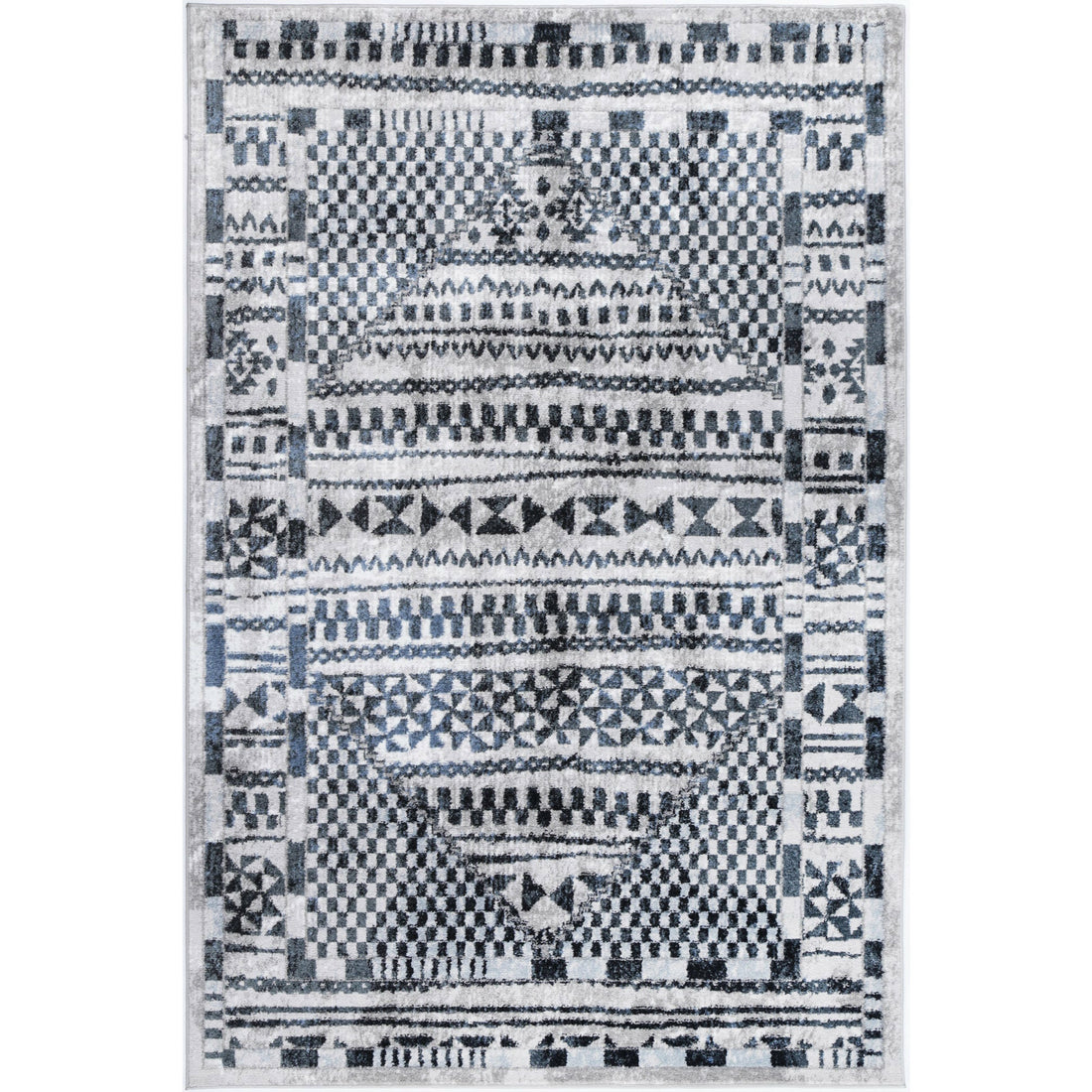 Windjana Tribal Blue Rug 240x330cm