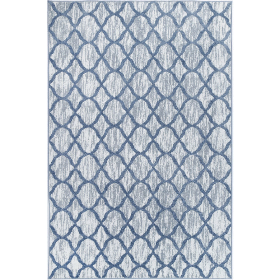 Windjana Lattice Blue Rug 280x380cm