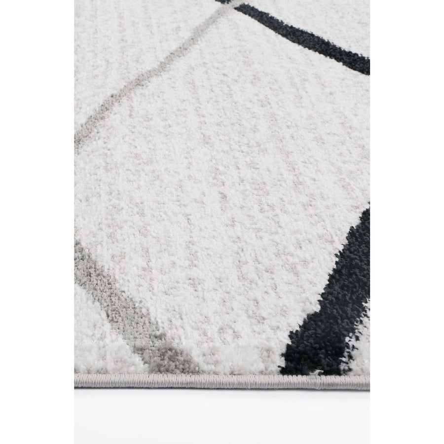 Windjana Abstract Stripe White Rug 80x150cm