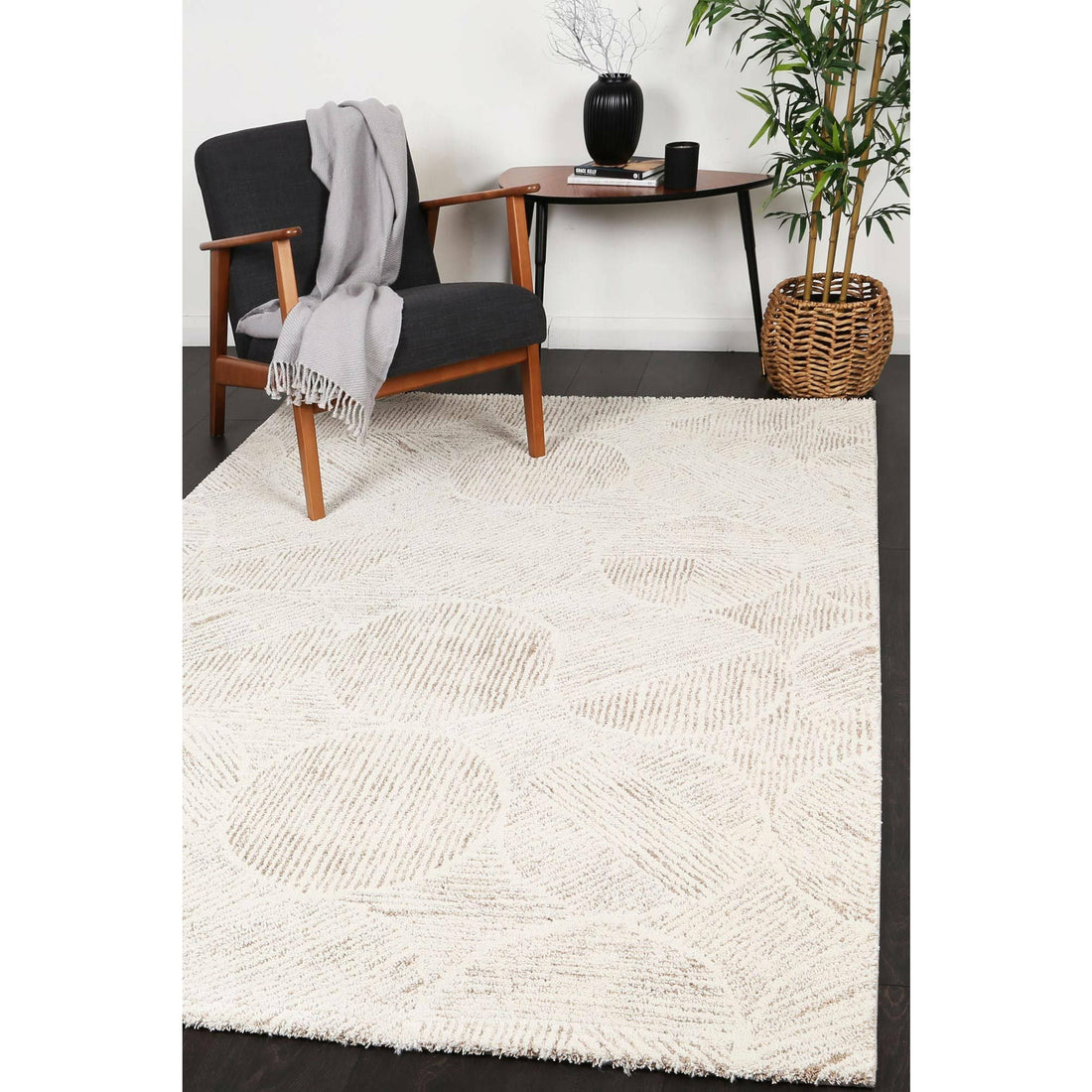 Verve Cream Geometric Rug 160x230cm