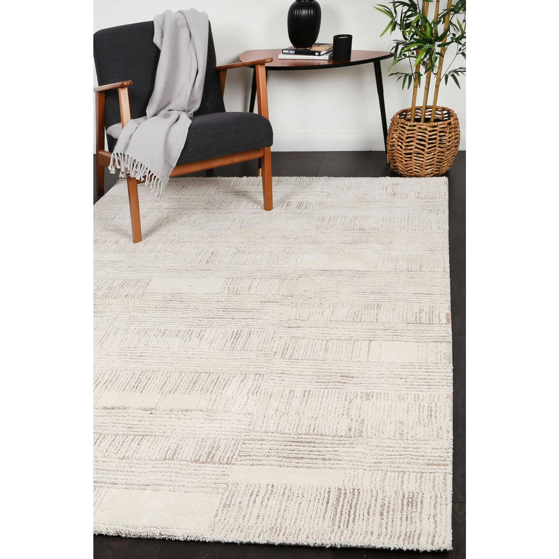 Verve Cream Brick Rug 160x230cm