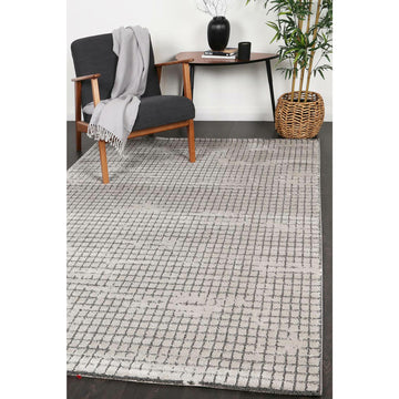 Verve Grey Cubic Rug 200x290cm