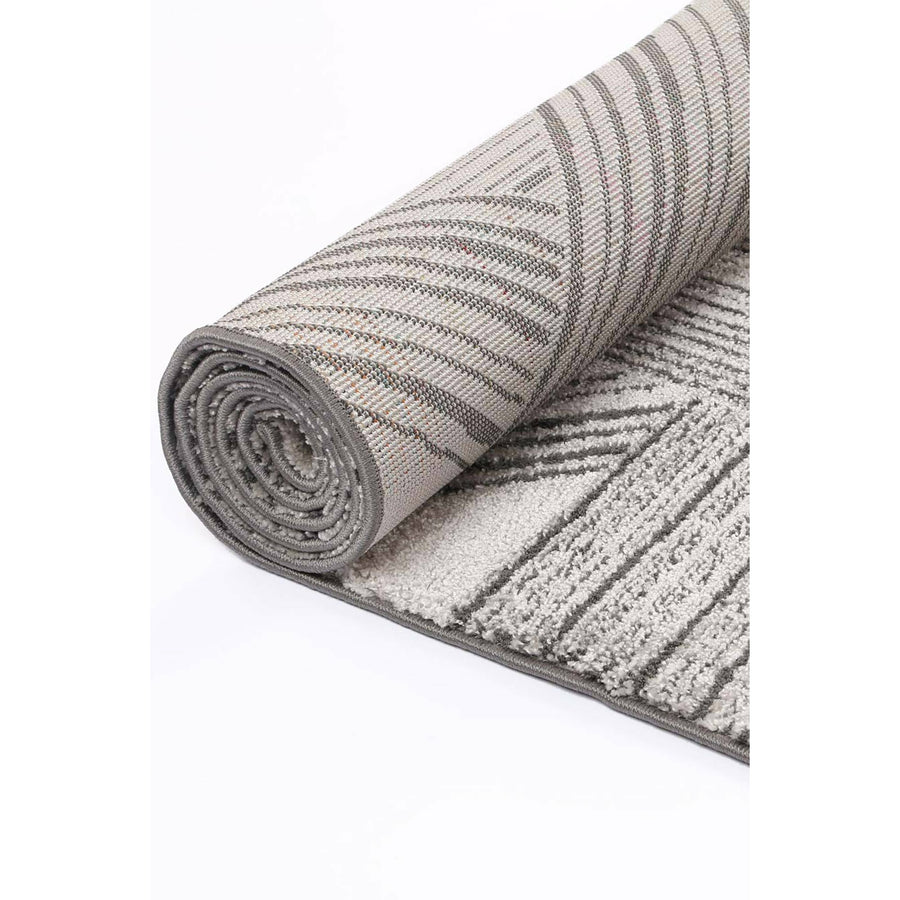 Verve Grey Geometric Rug 240x330cm