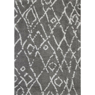 Moroccan Grey and Silver Fes Rug 160X230cm